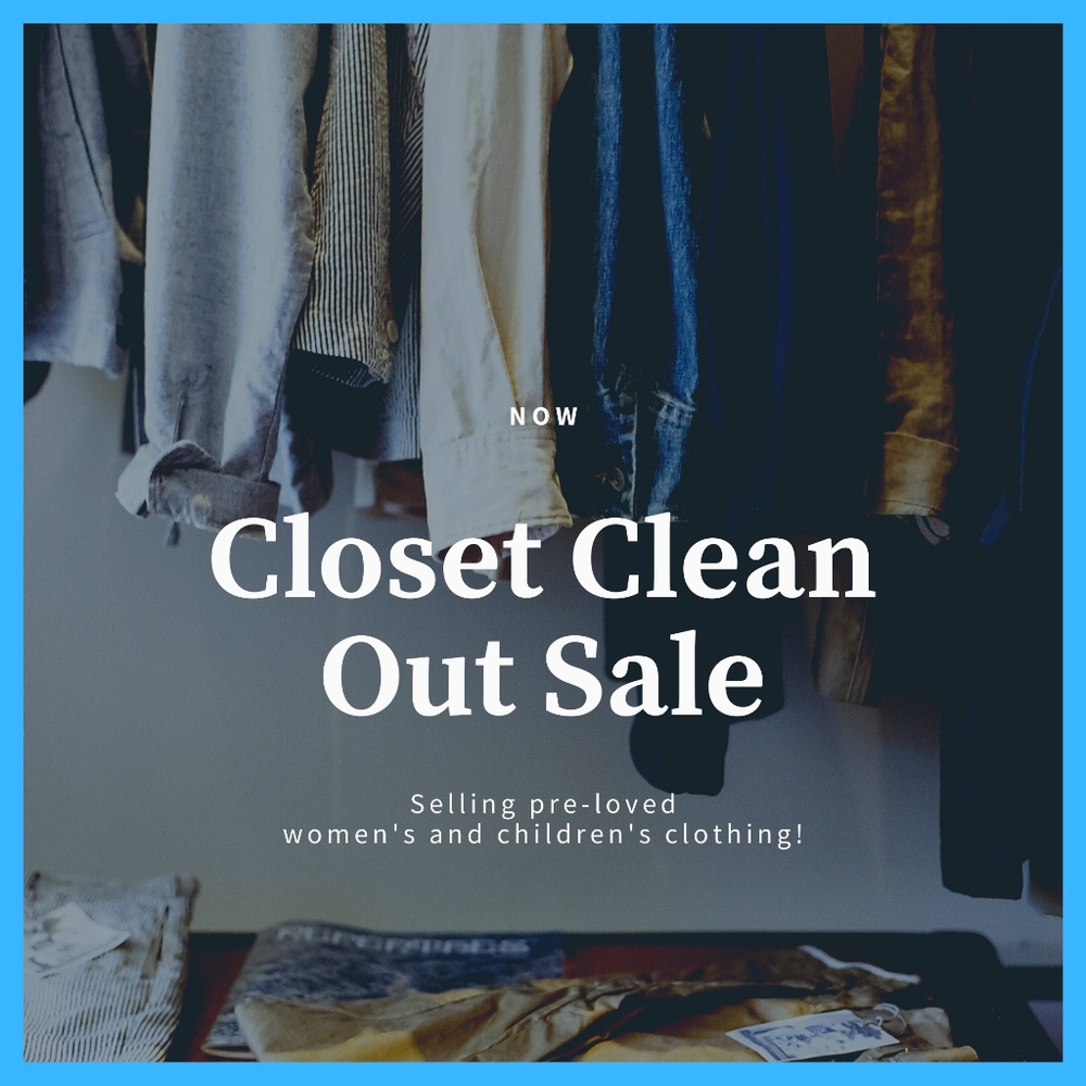 Closet clear out sale